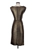 Cache Metallic Brown Cocktail Dress Size 2 - photo 2
