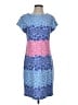 Talbots 100% Cotton Print Blue Casual Dress Size S - photo 1