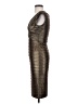 Cache Metallic Brown Cocktail Dress Size 2 - photo 5