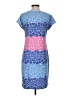 Talbots 100% Cotton Print Blue Casual Dress Size S - photo 2