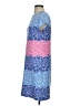 Talbots 100% Cotton Print Blue Casual Dress Size S - photo 5