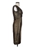 Cache Metallic Brown Cocktail Dress Size 2 - photo 4