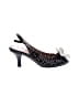 Taryn Rose Floral Black Heels Size 9 - photo 1