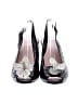 Taryn Rose Floral Black Heels Size 9 - photo 2