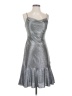 NW Nightway Metallic Silver Cocktail Dress Size 4 - photo 1