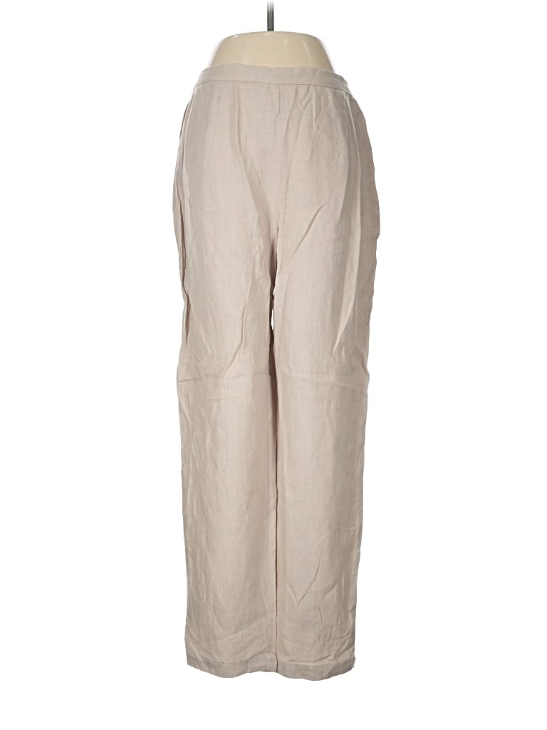 Pre-owned Chico's Design Linen Pants In Tan