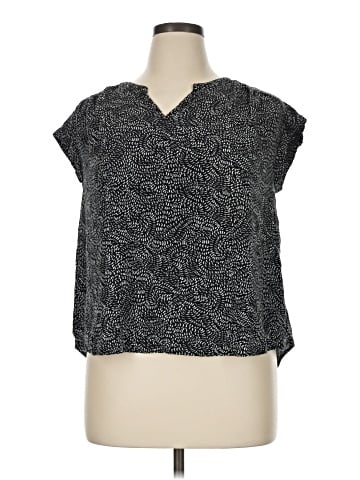 Great Northwest Indigo Short Sleeve Blouse (view 1)