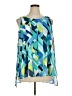 Zac & Rachel Teal Sleeveless Blouse Size XL - photo 1
