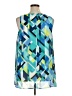 Zac & Rachel Teal Sleeveless Blouse Size XL - photo 2