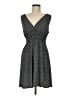 Max Studio Chevron-herringbone Gray Casual Dress Size M - photo 1