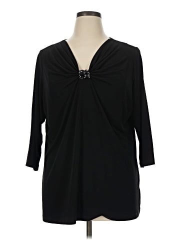 Susan Graver 3/4 Sleeve Top (view 1)