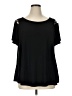 DressBarn Black Short Sleeve Top Size 1X - photo 1