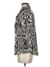 Croft & Barrow 100% Cotton Animal Print Silver 3/4 Sleeve Button-Down Shirt Size M - photo 5