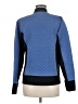lucy 100% Polyester Argyle Blue Track Jacket Size M (estimated) - photo 2