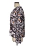 Parker Gray Long Sleeve Silk Top Size L - photo 5