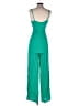 Lunik 100% Viscose Solid Green Jumpsuit Size S - photo 2