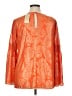 MICHAEL Michael Kors 100% Polyester Orange Long Sleeve Blouse Size XL - photo 2