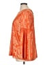 MICHAEL Michael Kors 100% Polyester Orange Long Sleeve Blouse Size XL - photo 5
