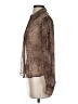 Sara Campbell 100% Polyester Animal Print Brown Long Sleeve Blouse Size XS - photo 5