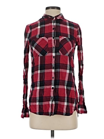 Girl Krazy Long Sleeve Button-Down Shirt (view 1)