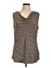 CAbi 100% Rayon Brown Sleeveless Blouse Size L - photo 1