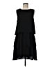 Sam Edelman 100% Polyester Solid Black Casual Dress Size 8 - photo 1