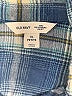 Old Navy 100% Cotton Plaid Blue 3/4 Sleeve Button-Down Shirt Size XL Petite - photo 7