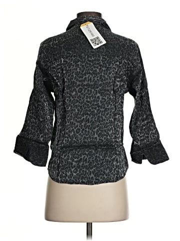 Kathie Lee 3/4 Sleeve Button-Down Shirt (view 2)