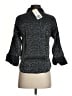 Kathie Lee Animal Print Black 3/4 Sleeve Button-Down Shirt Size S - photo 2