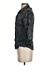 Kathie Lee Animal Print Black 3/4 Sleeve Button-Down Shirt Size S - photo 5