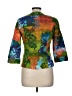 Coldwater Creek Print Green Blazer Size 8 - photo 2