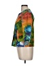 Coldwater Creek Print Green Blazer Size 8 - photo 5