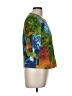 Coldwater Creek Print Green Blazer Size 8 - photo 4