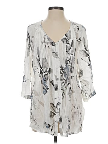 Ethyl 3/4 Sleeve Blouse (view 1)