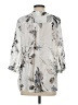 Ethyl Silver 3/4 Sleeve Blouse Size S - photo 2