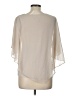 I.N. Studio 100% Polyester Ivory Short Sleeve Blouse Size L - photo 2
