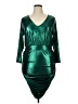 Torrid Metallic Green Cocktail Dress Size 1X Plus (1) - photo 1