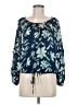 Fred David Blue 3/4 Sleeve Blouse Size M - photo 1