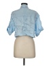 Glam Blue Short Sleeve Blouse Size M - photo 2