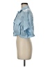 Glam Blue Short Sleeve Blouse Size M - photo 5