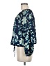 Fred David Blue 3/4 Sleeve Blouse Size M - photo 5