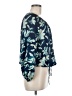 Fred David Blue 3/4 Sleeve Blouse Size M - photo 4