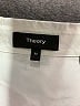 Theory Ivory Long Sleeve Blouse Size M - photo 7