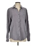 Splendid 100% Cotton Houndstooth Gray Long Sleeve Button-Down Shirt Size XS - photo 1