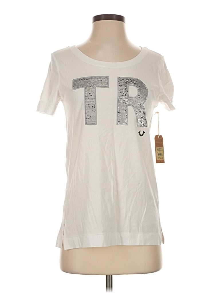 True Religion Short Sleeve T-shirt In White