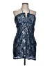 Maeve Print Blue Cocktail Dress Size L - photo 1