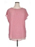 Pleione 100% Polyester Polka Dots Pink Short Sleeve Blouse Size XL - photo 1