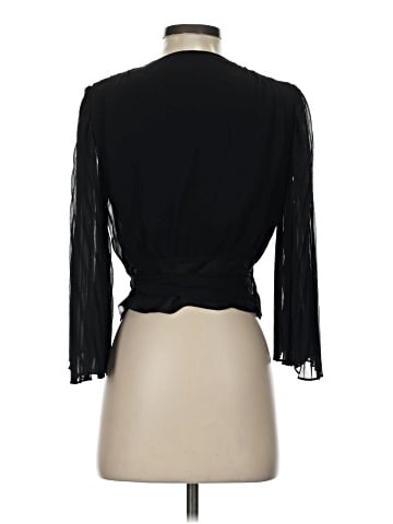 Alice + Olivia 3/4 Sleeve Silk Top (view 2)