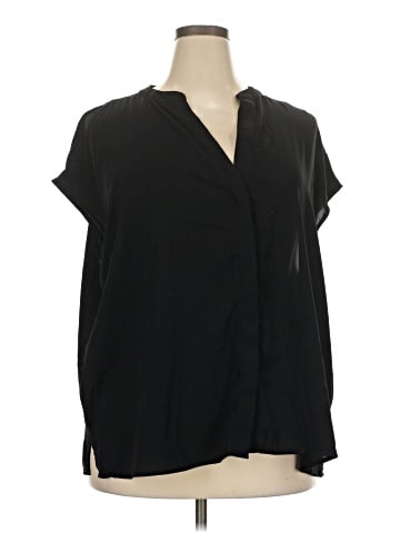 ELOQUII Short Sleeve Blouse (view 1)