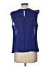 Nicole by Nicole Miller 100% Polyester Blue Sleeveless Blouse Size L - photo 2